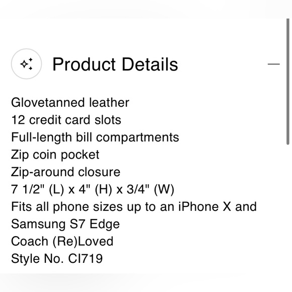 👏Host Pick❤️Coach Restored Accordion Zip Wallet With Western Rivets - Picture 10 of 11